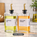 Glass Oil & Vinegar Dispenser – 2 pcs set