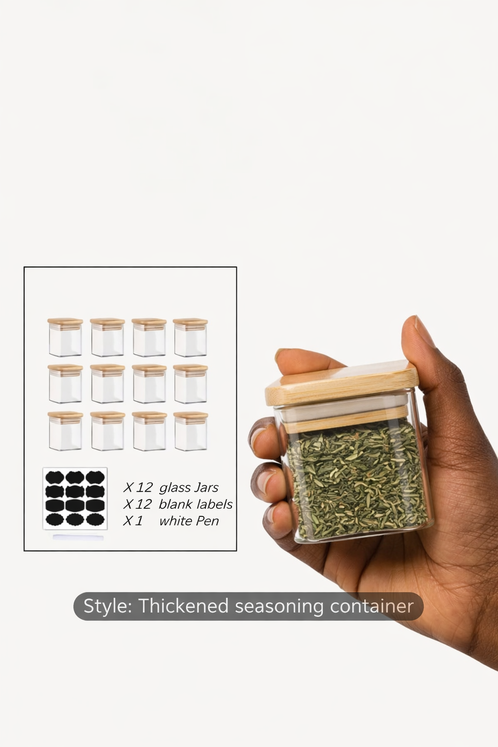 Spice Jars -12 pcs